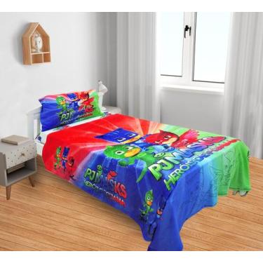 Imagem de Manta E Fronha Infantil Cobertor Fleece Solteiro 2pç - Fantasia Brás, 