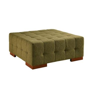 Imagem de Puff para Sala de Estar Bouclê Karen Verde