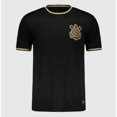 Imagem de Camisa Corinthians Dry Preto Dourado Oficial Licenciado-Masculino