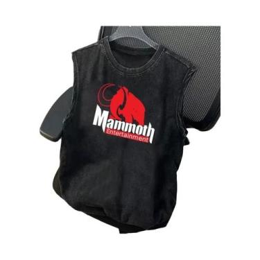 Imagem de Camiseta Regata Masculina Oversized Com Estampa Gráfica Vintage Lavada