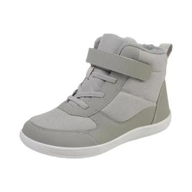 Imagem de Botas De Neve Impermeáveis De Pelúcia Para Meninos E Meninas, Solado D