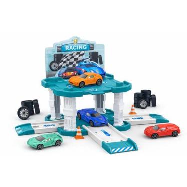Imagem de Pista De Corrida Infantil Racing Carrinhos Brinquedo Montar - First
