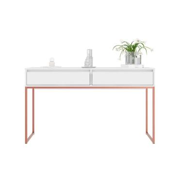 Imagem de Aparador Buffet Iron Industrial Corredor Branco Cobre