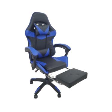 Imagem de Cadeira Gamer Stillus Ergonômica Oficial Apoio De Pés Azul
