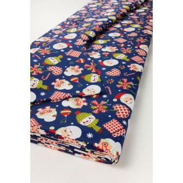 Imagem de Tricoline Fio40 Enfeites De Natal Rolo 1,50x5,00m Textil Algodão - Pla