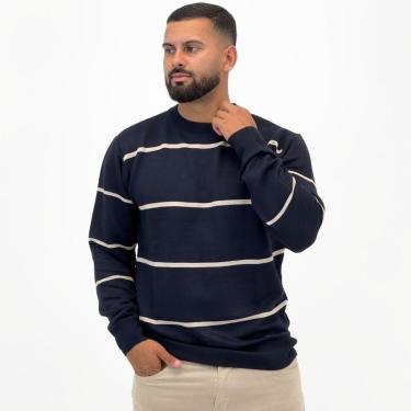 Imagem de Blusa de Lã Mormaii Listrada Gola Redonda Masculina-Masculino