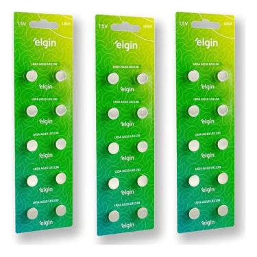 Imagem de 30 Bateria Botão Lr1130 Lr54 Ag10 Elgin Relogio Luz Led Pneu