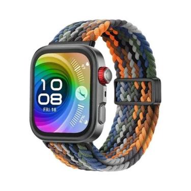 Imagem de Pulseira De Nylon Trançada Ajustável Para Huawei Watch Fit 3/4/4 Pro, 