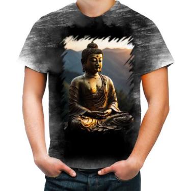 Imagem de Camiseta Desgaste Estátua de Buda Iluminado Religião 22 - Kasubeck Sto