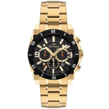 Imagem de Relógio Technos Masculino Ref: Js25bdh/1p Cronógrafo Dourado