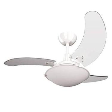 Imagem de Ventilador de Teto Tron Aura Branco com Pás Transparentes 130W 127V, 1