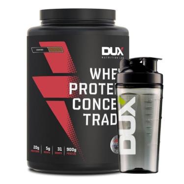 Imagem de Combo Whey Protein Concentrado 900g Cookies + Coqueteleira Dux-Unissex