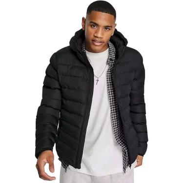 Imagem de Jaqueta Bobojaco Masculino Casaco Puffer com Capuz Removível-Masculino