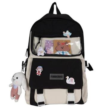 Imagem de Mochila Semi Impermeável Masculina Feminina Escolar Estilosa Trabalho 