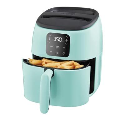 Imagem de DASH Tasti-Crisp™ Forno elétrico Air Fryer, 2,6 litros, Aqua – Fritadeira a ar compacta para alimentos mais saudáveis em minutos, ideal para espaços pequenos - desligamento automático, digital, 1000