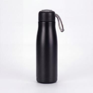 Imagem de Garrafa Térmica Inox 350ml Ou 500ml com Alça de Corda Tampa Antivazamento para Bebidas...
