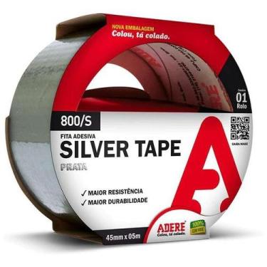 Imagem de Fita Silver Tape Adere 45mm X 5m Prata 800s Blister