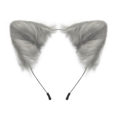 Imagem de Bandana QinRuan Cat Fox, pele sintética, orelhas, Halloween, cosplay