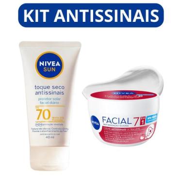 Imagem de Kit NIVEA Antissinais Facial FPS70 + Creme Facial 7 em 1