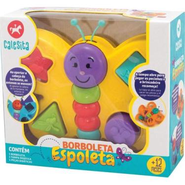 Imagem de Brinquedo Educativo Borboleta Espoleta com Blocos - Calesita