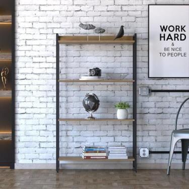 Imagem de Estante de Livros Industrial 60CMX187CM Multiuso 5 Prateleiras Dynamic