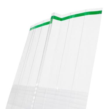 Imagem de Cumeeira Flexível para Telha de Policarbonato Greca Vedação Contra Infiltração Abas Flexíveis Cristal Transparente