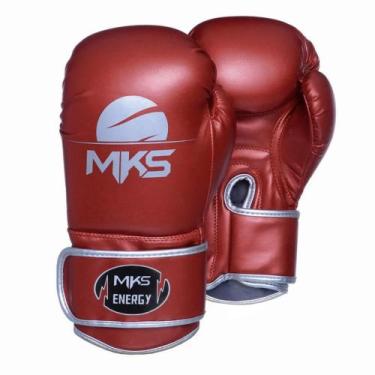 Imagem de Luva de Boxe MKS Energy 10oz - Cores, Vermelho metálica