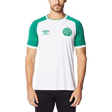 Imagem de Camisa Chapecoense Oficial 2 2021, Umbro, Masculino, Branco/Verde, GG