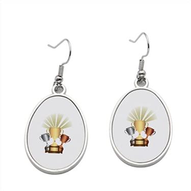 Imagem de Brincos de troféus – Brincos pendentes para meninas – Presente de festa de aniversário dos namorados