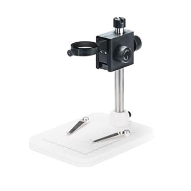 Imagem de Adaptador de microscópio Suporte de liga de alumínio Portátil USB Digital Eletrônico Suporte de elevação de mesa Acessórios para microscópio (Cor: PC)