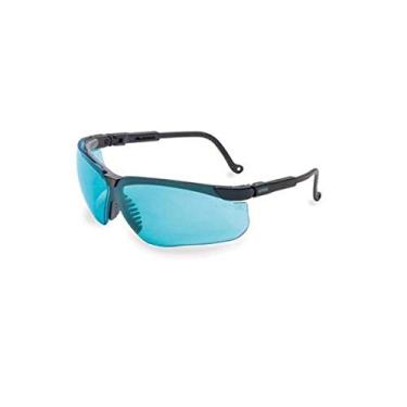 Imagem de UVEX by Honeywell 763-S3211X Genesis Safety Eyewear, Black Frame, SCT-Blue Lens, Uvextreme Anti-Fog Coating (Pack of 10)