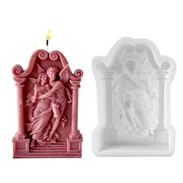 Imagem de velas silicone para casais | Estilo Casal Vela Reutilizável,silicone grau alimentício para fazer velas perfumadas sabonete caseiro caseiro Yahom