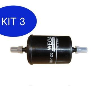 Imagem de Kit 3 Filtro De Combustível Nissan Kicks 1.6 16V 16 Em Diante