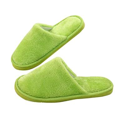 Imagem de Pantufas femininas aconchegantes para ambientes internos e externos chinelos macios para casa com sola de EVA e espuma viscoelástica chinelos femininos sem cadarço
