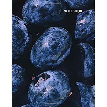 Imagem de Notebook: Lined Journal Notebook - Close-up Photo of Mega Blueberries - 120 pages - Large (8.5 x 11 inches) - College Ruled