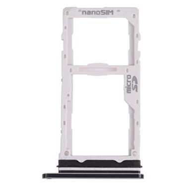 Imagem de Bandeja de cartão nano Sim + bandeja de cartão micro sd para lg g8x thinq / v50s thinq 5g lm-v510n, lmg850emw, lm-g850 (preto)