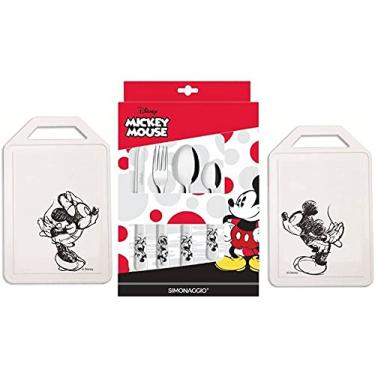 Imagem de Faqueiro e Tábuas para Corte Disney Minnie e Mickey - 26 Peças