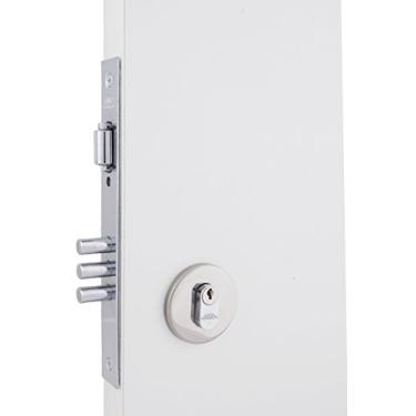 Imagem de Fechadura Ext Super Segurança Com Trinco Rolete 3 Pinos, Arouca Fechaduras, 4310/086Tr-Z-Ip, Inox Polido