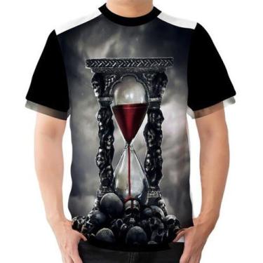 Imagem de Camisa Camiseta Halloween Ampulheta Tempo Relógio De Areia - Estilo Vi