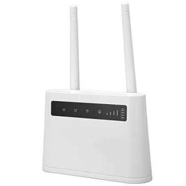 Imagem de Roteador WiFi 4G, Slot para Cartão SIM de 300 Mbps Roteador Sem Fio 4G UE Plug para Escritório