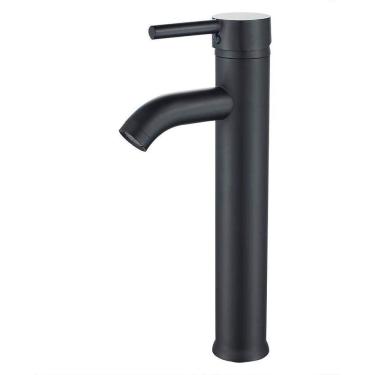 Imagem de Torneira Banheiro Misturador Monocomando Alta Preta