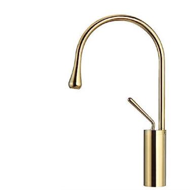 Imagem de Torneira do banheiro Ouro escovado Torneira da bacia Latão e mármore Torneira misturadora Torneira quente fria da pia Torneira do banheiro, 8, tamanho único