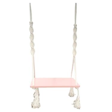 Imagem de Balanço de Madeira Candy Collors Decorativo Festa Ensaio Fotográfico Cenário (Rosa)