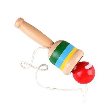 Imagem de Mini Wooden Grab Ball, Uma Bola de Madeira Desafiadora, Versátil e Emocionante para a Pré-escola (Vermelho)