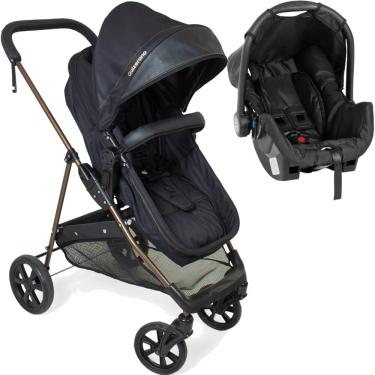 Imagem de Carrinho de Bebe Bebe Conforto Galzerano Napoli Preto Cobre