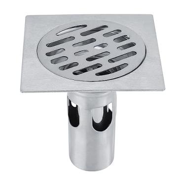 Imagem de Ralo De Piso De Aço Inoxidável MOUMOUTEN Com Filtro, Ralo De Chuveiro Quadrado Para Banheiro E Cozinha, Grelha Anti-odor Para Resíduos De Piso
