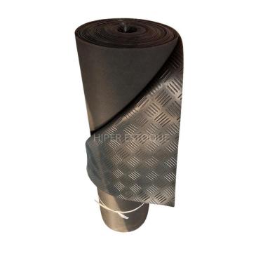 Imagem de Piso de Borracha Antiderrapante Xadrez 3mm 1,0m x 2m Elite