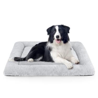 Imagem de Tapete de cama para cães da SIWA MARY acolchoado macio lavável antiderrapante para cães grandes e pequenos e gatos canil acolchoadoSIWA MARY 35'' x 23'' cinza