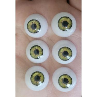 Imagem de Olhos Para Bebê Reborn 18 mm verdes 3 Pares