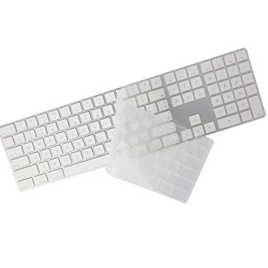 Imagem de Capa de teclado para Apple iMac Magic Keyboard com teclado numérico MQ052LL/A A1843 protetor de teclado ultra fino de silicone - transparente
